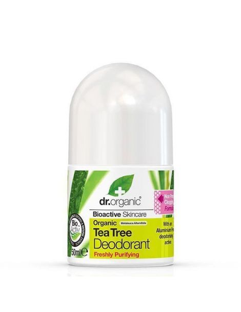 Desodorante con Árbol del Té Dr. Organic - 50 ml.