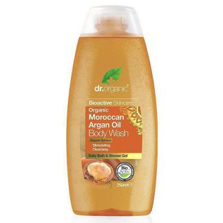 Gel de Baño con Aceite de Argán Marroquí Dr. Organic - 250 ml.