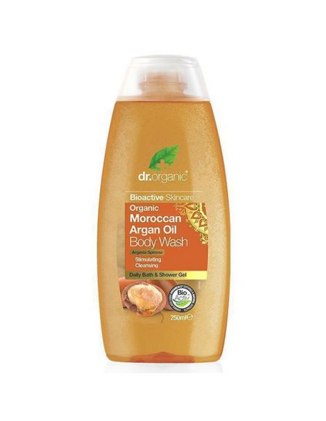 Gel de Baño con Aceite de Argán Marroquí Dr. Organic - 250 ml.