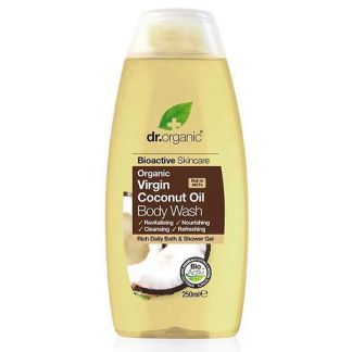 Gel de Baño con Aceite de Coco Dr. Organic - 250 ml.