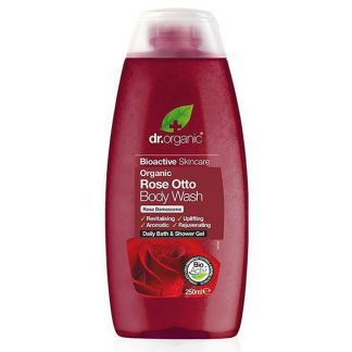 Gel de Ducha con Rosa de Damasco Dr. Organic - 250 ml.