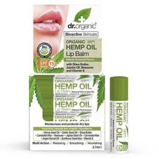 Hemp Oil Lip Balm Cáñamo Dr. Organic - 5,7 ml.