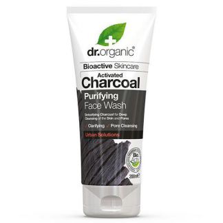 Limpiador Facial de Carbón Activado Dr. Organic - 200 ml.