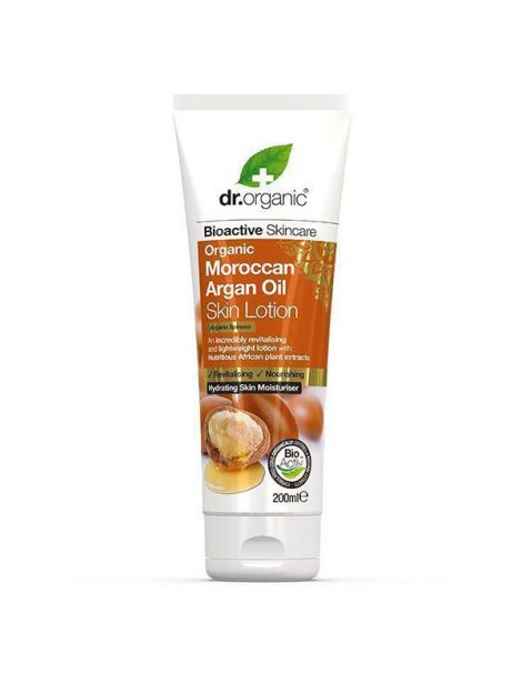 Loción Corporal con Aceite de Argán Dr. Organic - 200 ml.