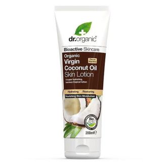Loción Corporal con Aceite de Coco Dr. Organic - 200 ml.
