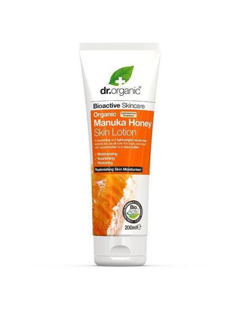 Loción Corporal con Miel de Manuka Dr. Organic - 200 ml.