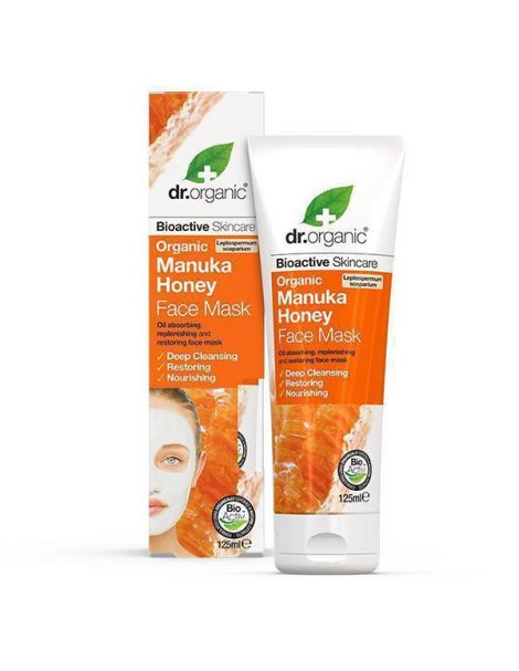 Mascarilla Facial con Miel de Manuka Dr. Organic - 125 ml.