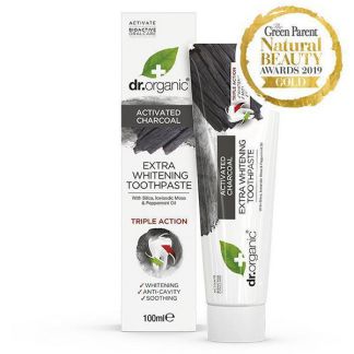 Pasta de Dientes con Carbón Activado Dr. Organic - 100 ml.