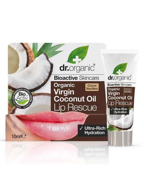 Sérum Labial con Aceite de Coco Dr. Organic - 10 ml.