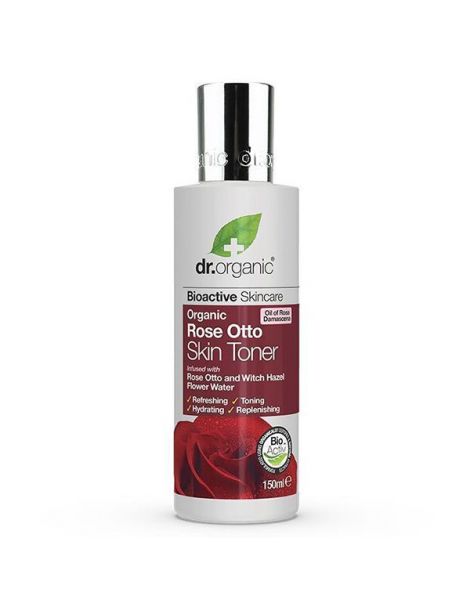 Tonificante Facial con Rosa de Damasco Dr. Organic - 150 ml.