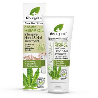 Tratamiento Intensivo de Manos y Uñas con Aceite de Cáñamo Dr. Organic - 100 ml.