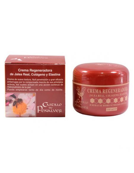 Crema Regeneradora de Jalea Real, Colágeno y Elastina Castillo de Peñalver - 100 ml.