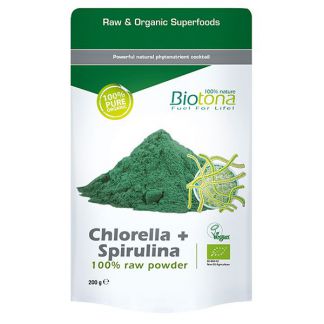 Chlorella Spirulina Bio Biotona - 200 gramos