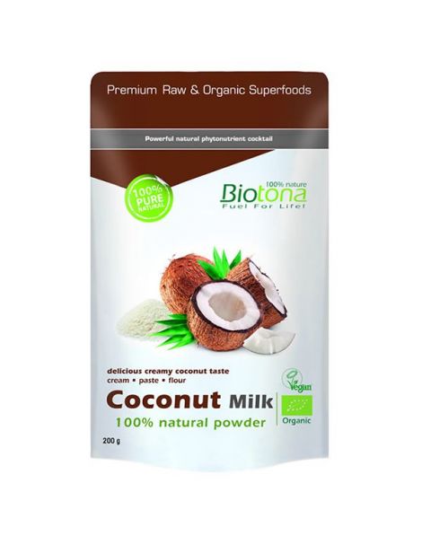 Coconut Milk (Leche de Coco) Bio Biotona - 200 gramos
