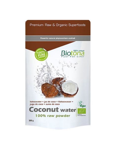 Coconut Water (Agua de Coco) Bio Biotona - 200 gramos