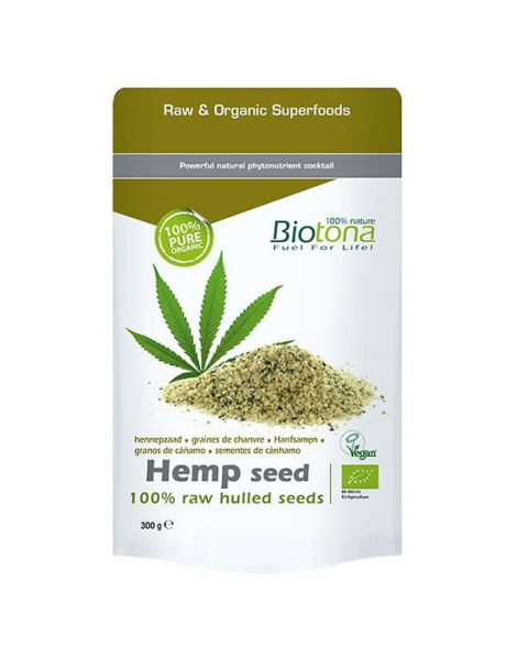 Hemp Seed (Semillas de Cañamo) Bio Biotona - 300 gramos