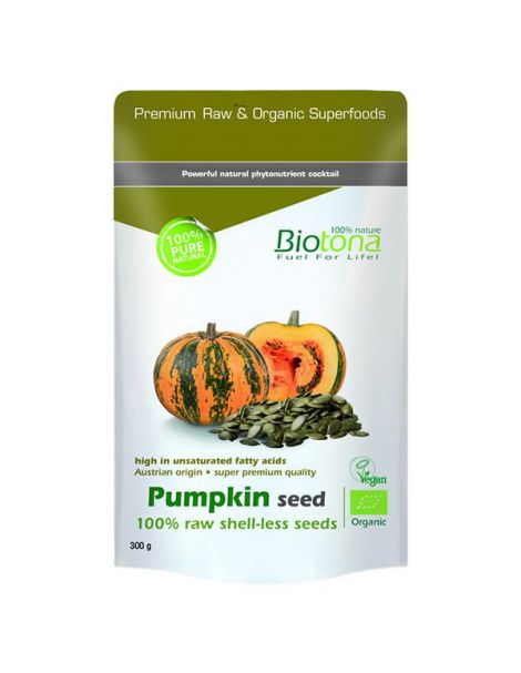 Pumpkin Seed (Semillas de Calabaza) Bio Biotona - 300 gramos