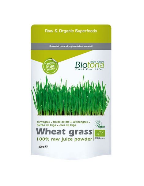 Wheat Grass (Jugo de Hierba de Trigo) Bio Biotona - 200 gramos