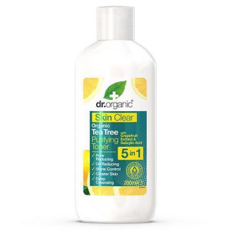 Skin Clear Tónico Purificante 5 en 1 Dr. Organic - 200 ml.