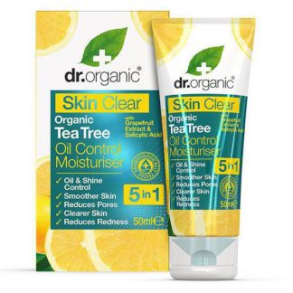 Skin Clear Crema Control de Aceite 5 en 1 Dr. Organic - 50 ml.