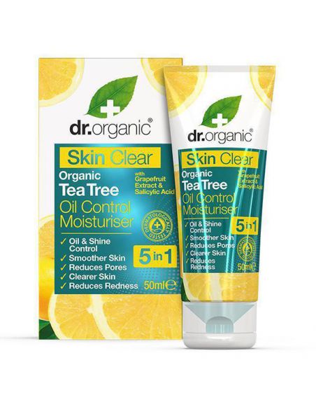 Skin Clear Crema Control de Aceite 5 en 1 Dr. Organic - 50 ml.