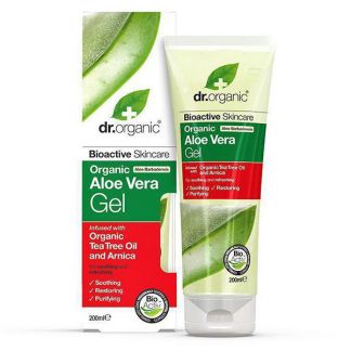 Gel de Aloe Vera con Árbol del Té y Árnica Dr. Organic - 200 ml.