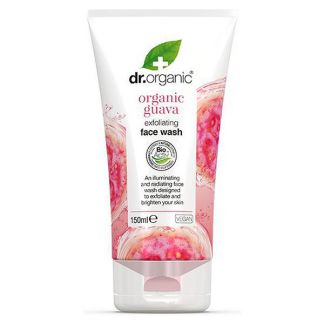 Exfoliante Facial con Guayaba Dr. Organic - 150 ml.