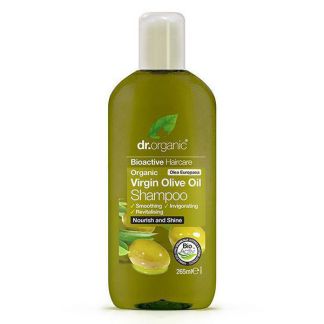 Champú con Aceite de Oliva Virgen Dr. Organic - 265 ml.