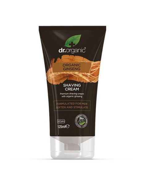 Crema de Afeitar Organic Ginseng Dr. Organic - 125 ml.