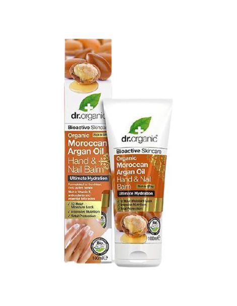 Bálsamo Manos y Uñas con Aceite de Argán Marroquí Dr. Organic - 100 ml.