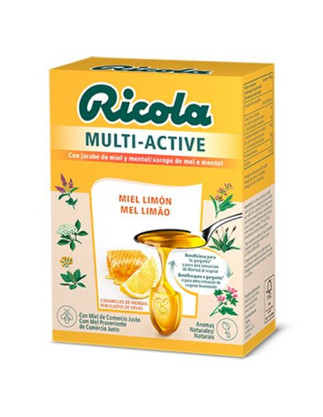 Caramelos Ricola Multi-Active Miel y Limón - 50 gramos