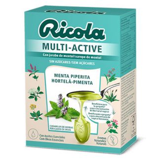 Caramelos Ricola Multi-Active Menta Piperita - 50 gramos
