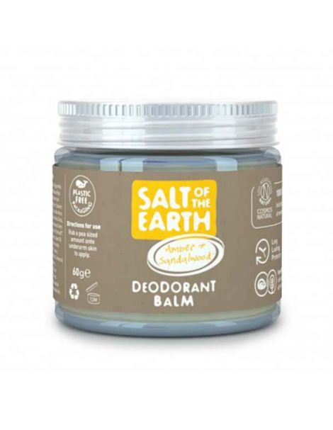 Bálsamo Desodorante Ámbar-Sándalo Salt of the Earth - 60 gramos