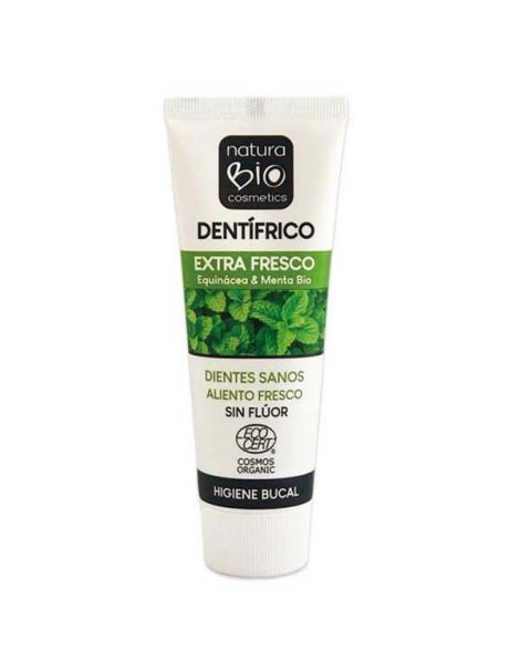 Dentífrico Extra Fresco Echinacea-Menta NaturaBio Cosmetics - 75 ml.