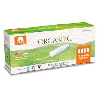 Tampón Super Plus sin Aplicador Organyc - 16 unidades