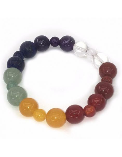 Pulsera Elástica de los 7 Chakras