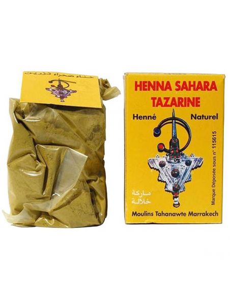 Henna Natural Sahara Tazarine Tatuajes - 100 gramos