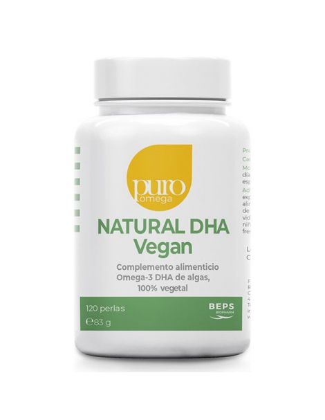 Natural DHA Vegan Puro Omega - 120 perlas