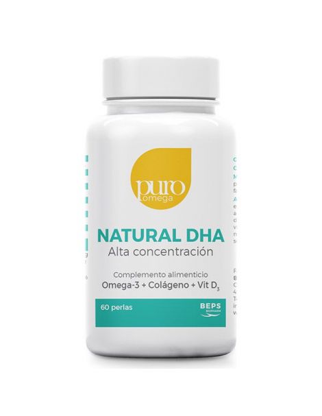 Natural DHA Alta Concentración Puro Omega - 60 perlas