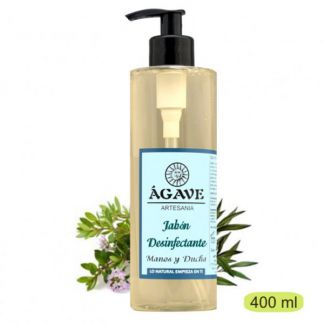 Jabón Desinfectante para Manos y Ducha Ágave - 400 ml.