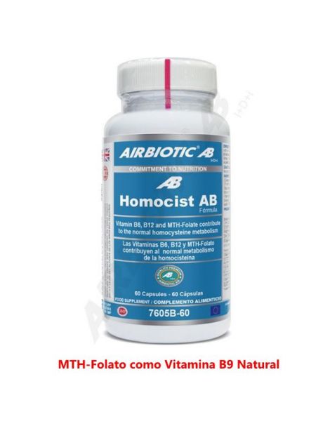 Homocisteina AB Complex con B9 Airbiotic - 60 cápsulas