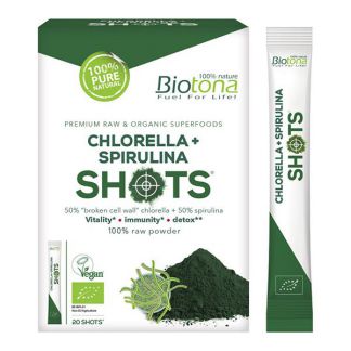 Chlorella + Espirulina Bio Biotona - 20 shots