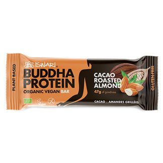 Barrita Buddha Protein Cacao y Almendra Tostada Iswari - 35 gramos