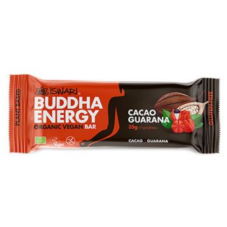 Barrita Buddha Energy Cacao y Guaraná Iswari - 35 gramos