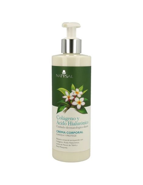 Crema Corporal Colágeno y Ácido Hialurónico Natysal - 300 ml.