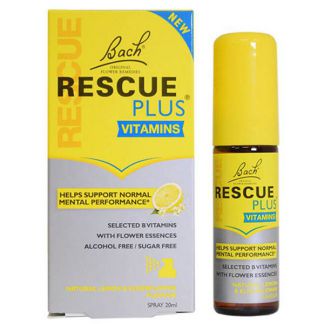 Remedio Rescate Plus Vitaminas (Rescue Remedy) Flores Dr. Bach - spray de 20 ml.