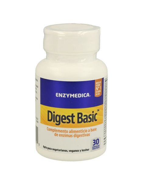 Digest Basic Enzymedica - 30 cápsulas