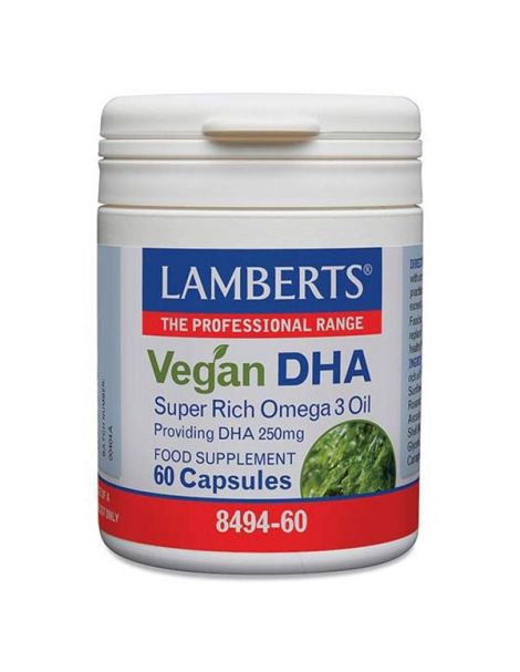 DHA Vegano 250 mg. Lamberts - 60 cápsulas
