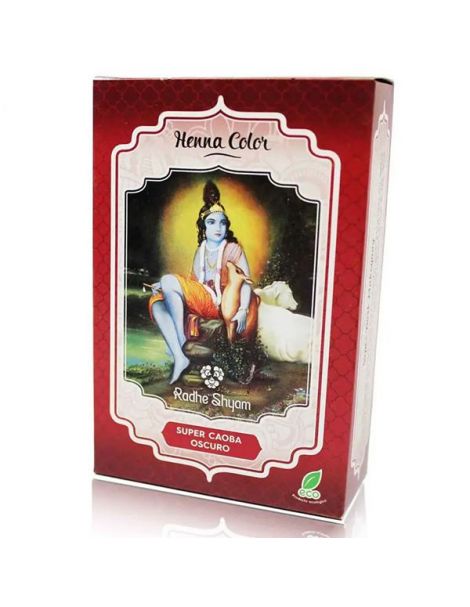 Henna Polvo Super Caoba Oscuro Radhe Shyam - 100 gramos