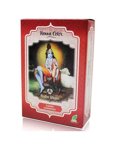 Henna Polvo Super Caoba Luminoso Radhe Shyam - 100 gramos